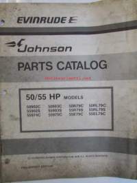 Evinrude-Johnson 1978 Parts Catalog 50/55 HP, katso tarkemmat mallimerkinnät kuvista.
