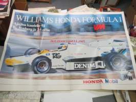 Williams Honda Formula 1 kausi 1984 ajajina Keijo Rosberg ja J. Laffite - Vauhdin Maailma juliste