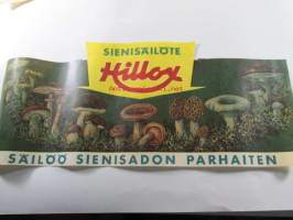 Hillox sienisäilöte käyttämätön etiketti