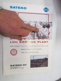 Sateko Log sorting Plant - tukinlajittelulinja -myyntieiste englanniksi
