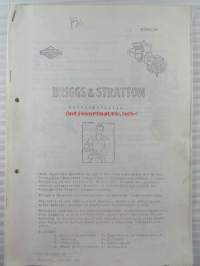 Briggs & Stratton 60000 ja 80000 (2-3 hv) Korjausohjeita