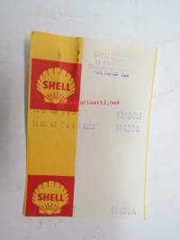 Shell Service M. Kunnaala Herttoniemi, 10.6.1963 -kuitti