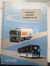 Renault Freinage / Braking Gammes B/S/M -koulutuskirja / huolto-ohjekirja