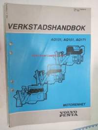 Volvo Penta AQ131, AQ151, AQ171 Motorenhet  Verkstadshandbok -korjaamokirja ruotsiksi