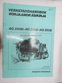 Volvo Penta AQ 200D, AQ 225D, AQ 255B Motorenhet, Moottoriyksikkö -Korjaamokäsikirja / Verkstadshandbok suomeksi ja ruotsiksi