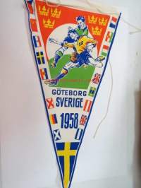 Fotboll Göteborg Sverige 1958 -matkamuistoviiri