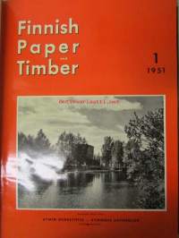 Finnish Paper and Timber 1951 -sidottu vuosikerta