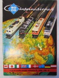 Roco International program 1977 - Modelljärnväger i skala N - HO -HOe - O. -pienoismallikuvasto