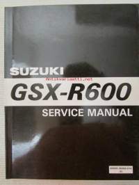 Suzuki GSX-R600 Service Manual -huolto-ohjekirja