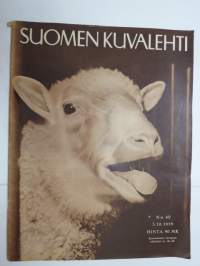 Suomen Kuvalehti 1959 nr 40, ilmestynyt 3.10.1959, sis. mm. seur. artikkelit / kuvat / mainokset; Kansikuva 