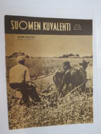 Suomen Kuvalehti 1947 nr 29, ilmestynyt 19.7.1947, sis. mm. seur. artikkelit / kuvat / mainokset; Kansikuva 