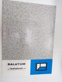 Balatum lattiamatto / pinnoite -myyntiesite / brochure