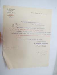 A. Ahlström Oy, Kauttua Bruk, Kauttua, 31.5.1917 - Suomen Sahanterätehdas Oy / Finska Sågblads Aktiebolag, Tampere -asiakirja -business document