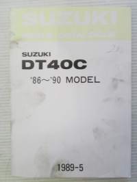 Suzuki Parts Catalogue DT40C model '86-'90 -varaosaluettelo