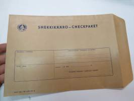 OKO - Osuuskassa - Shekkikäärö - Checkpaket -käyttämätön lähetyskuori / cheque envelope