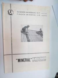 Mineral asbestikattolevyt ym. tuotteet -myyntiesite / sales brochure