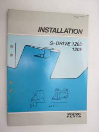 Volvo Penta Installation S-drive 120D, 120E -sisäperämoottorin asennusohje