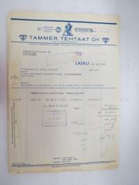 Tammer Tehtaat Oy, Tampere, 7.3.1952 -asiakirja / business document