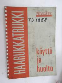 Valmet haarukkatrukki TD1258 - käyttö ja huolto / operator´s manual in finnish