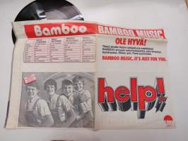 Bamboo help! / Coca-Cola / EMI BRS2 single-levy -help!-lehden lukijaetu -single record