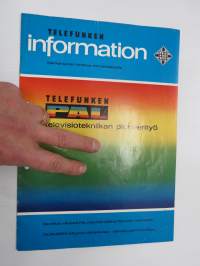 Telefunken information - Ajankohtainen tiedotus ammattiliikkeille, Telefunken PAL, ym.