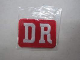 DR - rautatiemerkki -kangasmerkki / cloth badge
