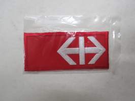 - rautatiemerkki -kangasmerkki / cloth badge