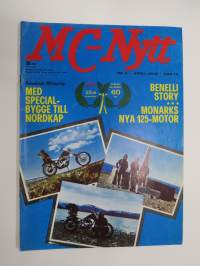 MC-Nytt 1973 nr 4, Guzzi 850, Dunstall, Monark 125 TS, Yamaha TX 750, Morini motorn, Benelli story, etc.