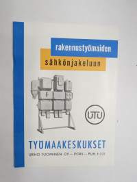 UTU työmaakeskukset -myyntiesite / brochure
