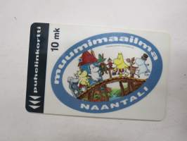 Muumimaailma Naantali (Moomin world) 10,00 mk - Puhelinyhtiöt 0000-166749, voimassa 7 / 1994 -puhelinkortti / phone card