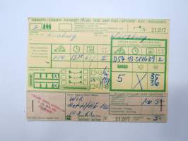 Hamburg - Würzburg paikkalippu 10.8.1963 -rautatielippu / railway ticket