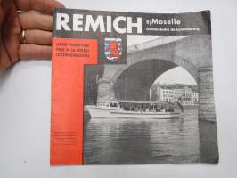Remich s/Moselle, Luxembourg -travel brochure / map - matkailuesite / kartta