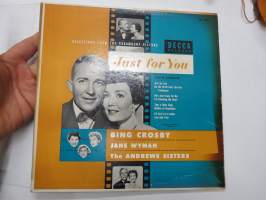 Decca DL 5417 - Just for You, Bing Crosby - Jane Wyman - The Andrews Sisters -äänilevy, 33 1/3 rpm 10