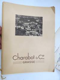 Charabot & Cie, Grasse - Produits odorants naturels -company presentation & catalog of products -hajusteainetehtaan tuotannon esittely- ja tuotekirja