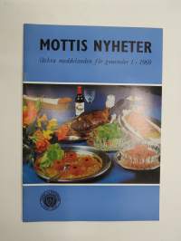 Mottis Nyheter 1969 nr 1 - läckra meddelanden för gourméer -Ravintola Motti asiakaslehti / restaurant customer magazine