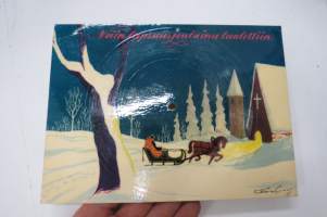 Niin lapsuusjouluina laulettiin, O. Virta - Marianne, Virve & Károly, Sävelkuva PK 15 -äänilevypostikortti 45 rpm postcard record