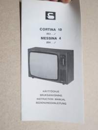 Salora Cortina 10 2E3 .../ - Messina 4 2D0 .../ -käyttöohje - bruksanvisning - instruction manual - Bedienungsanleitung