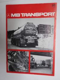 MB Transport 1972 nr 1 (57. ilmestynyt) - Mercedes-Benz asiakaslehti kuorma- ja linja-autoliikenteen piirissä toimiville, runsas kuvitus -MB trucks customer magazine