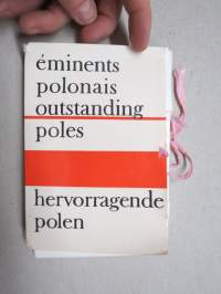 Éminents polonais - Outstanding poles - Hervorragende polen -huomattavia puolalaisia henkilöitä, kuvat joissa kolmikielinen kuvateksti takana