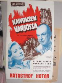 Kaivoksen varjossa - Katastrof hotar, pääosissa Pierre Renoir & Michèle Alfa -elokuvajuliste / movie poster