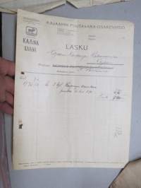 Kajaanin Puutavara-Osakeyhtiö, Kajaani, 7.4.1924 -asiakirja / dokumentti