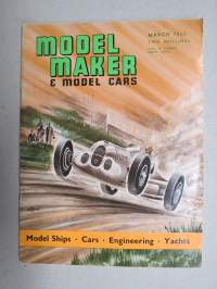 Model Maker & Model Cars 1963 March -pienoismallilehti