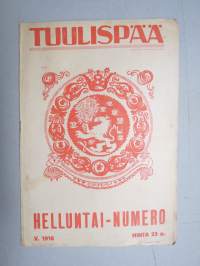 Tuulispää 1916 nr 24 Helluntainumero -pilapiirros- ja huumorilehti