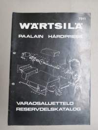 Wärtsilä paalain - hårdpress -varaosaluettelo / reservdelskatalog