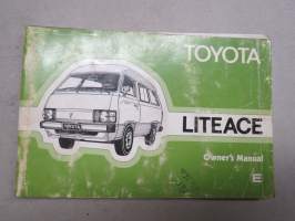 Toyota Lite-Ace Owner´s manual -käyttöohjekirja englanniksi