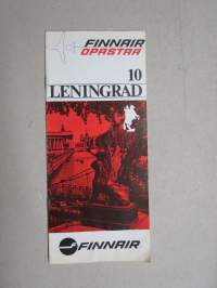 Finnair opastaa 10. Leningrad -kohde-esite -airline destination brochure / guide