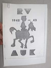 RV (Ratsuväki) AUK 1942-43 kurssijulkaisu (Kopio)