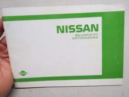 Nissan mallisarja N12 käyttöohjekirja 1985