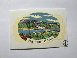 Hämeenlinna -siirtokuva / vesisiirtokuva / dekaali -1960-luvun matkamuisto