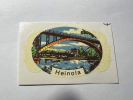 Heinola -siirtokuva / vesisiirtokuva / dekaali -1960-luvun matkamuisto